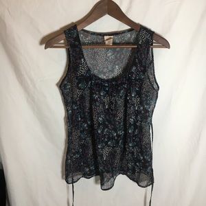 Vintage 2000s Floral Sheer Blouse